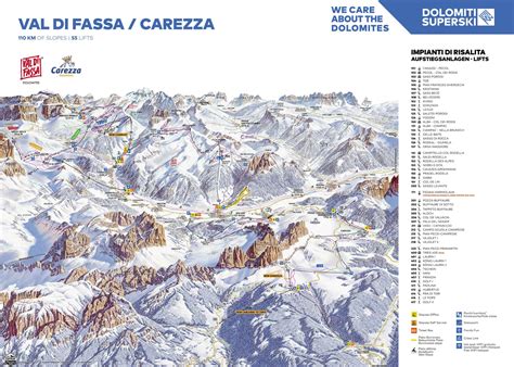 Val di Fassa Ski Resort Piste Maps