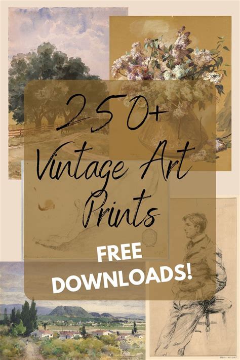 100 free stunning vintage art prints to download – Artofit