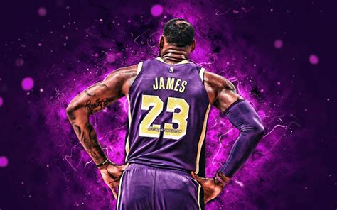 Download wallpapers 4k, LeBron James, back view, NBA, Los Angeles ...