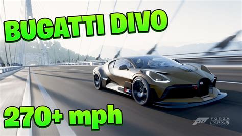 Bugatti Divo TOP SPEED TUNE in Forza Horizon 5! 270 MPH - YouTube