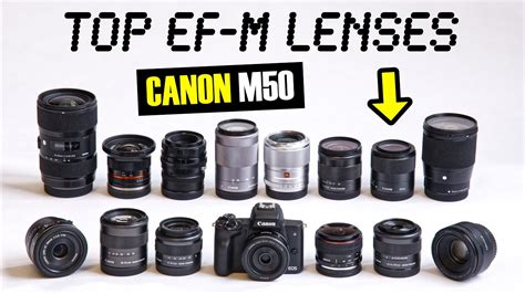 My 16 Best EF-M Lenses for the Canon M50 and Canon M6 Mark II - YouTube