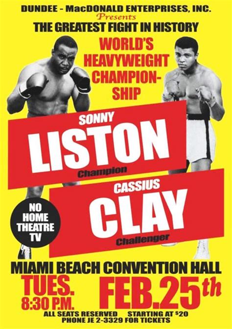 Cassius Clay vs Sonny Liston – Feb 25, 1964 (1st Fight) | DGL Sports - Vancouver Sport and ...