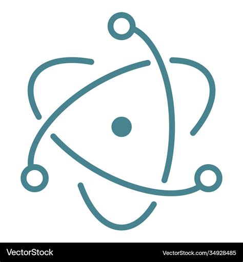 Electron js logo Royalty Free Vector Image - VectorStock