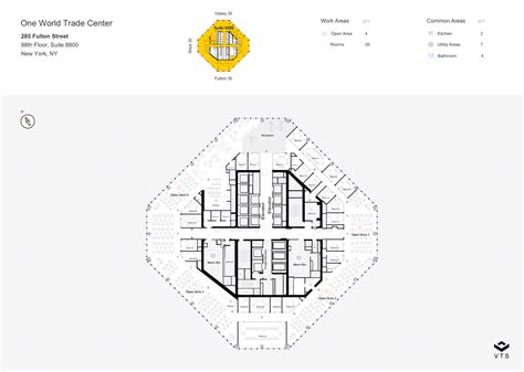 Entire 88th Floor, Suite 8800 Commercial Space for Rent at 1 World Trade Center - 285 Fulton ...