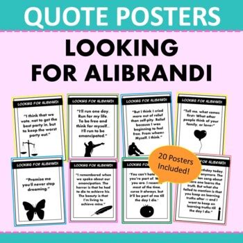 LOOKING FOR ALIBRANDI Quote Posters by Tea4Teacher | TPT