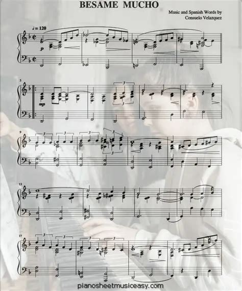 Besame mucho sheet music - D Minor