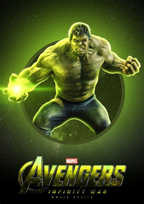 Avengers "Infinity War" - Hulk | Poster By Majd Khatib