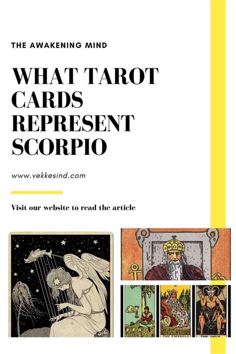 What Tarot Cards Represent Scorpio - Vekke Sind