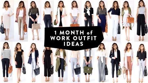 1 MONTH of Work Outfit Ideas for Women who work in an office