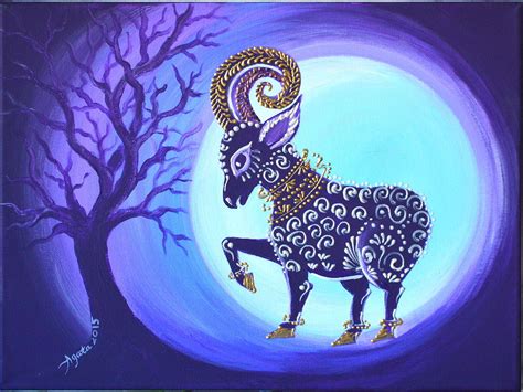 Aries the Ram Painting by Agata Lindquist - Fine Art America