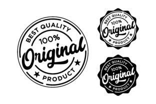 100% Original Product Label Badge Stamp Graphic by District4 Std · Creative Fabrica