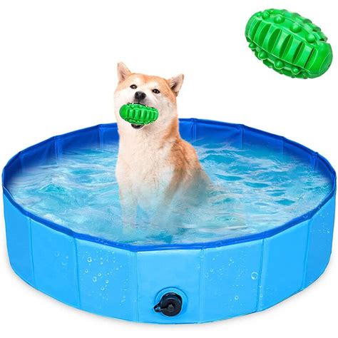 MingshanAncient Foldable Dog Pool, Portable Pet Dog Swimming Pool With ...