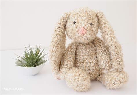 Classic Stuffed Bunny Crochet Pattern for Easter - One Dog Woof