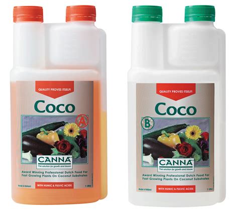 CANNA COCO A & B 2 X 1 LITRE - GROW & FLOWER NUTRIENT SET - Canna