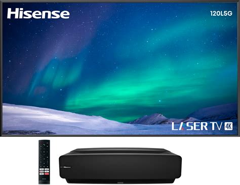 Best Buy: Hisense L5G Laser TV Ultra Short Throw Projector with 120" ALR Screen, 4K UHD, 2700 ...