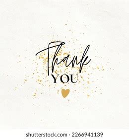 Thank You Heart Emoji Golden Colour Stock Illustration 2266941139 | Shutterstock