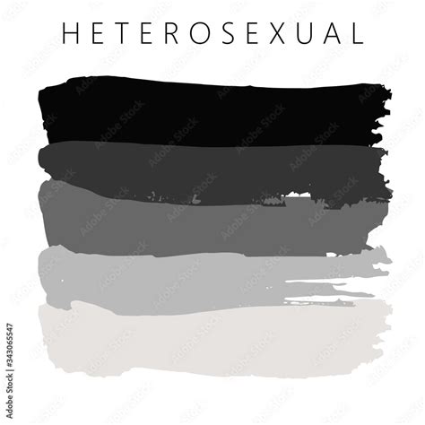 Sexual identity pride flag of heterosexual people, LGBT symbols. Flag ...