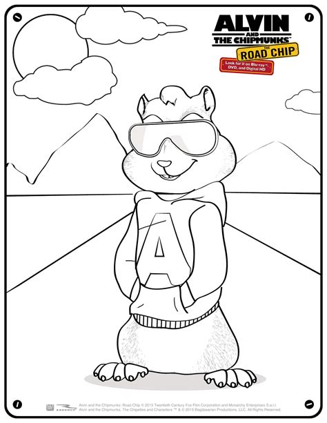 49+ alvin and the chipmunks printable coloring pages | Free Pdf