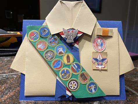 Eagle Scout Card in 2021 | Eagle scout, Paper folding, Cards