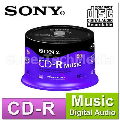 100 SONY BRAND MUSIC DIGITAL AUDIO CD-R DA CDR Blank Disc 80min | eBay