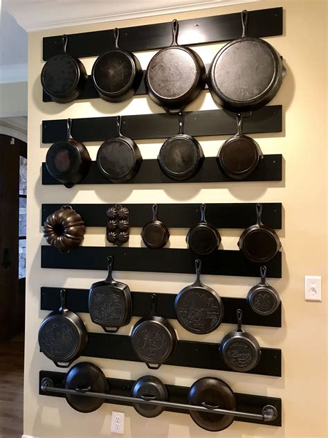 Cast Iron | Cast iron decor, Cast iron cookware display, Iron storage