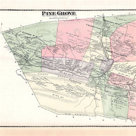 Pine Grove Pa Map - Etsy