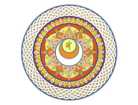 Sacral Chakra Mandala Drawing by Andrew Hardy - Pixels