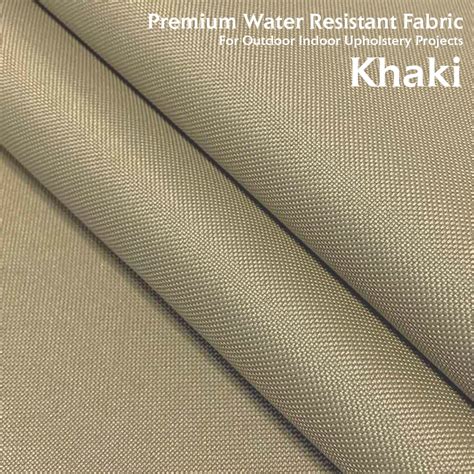 Outdoor Waterproof Canvas Fabric KHAKI 60" Width Boat Marine Cars Cover Coated DWR Water Repel ...