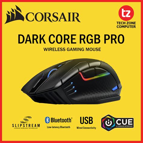 Corsair Dark Core RGB PRO Performance Wired/Wireless Gaming Mouse with ...