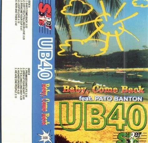 UB40 Featuring Pato Banton - Baby, Come Back (1994, Cassette) | Discogs