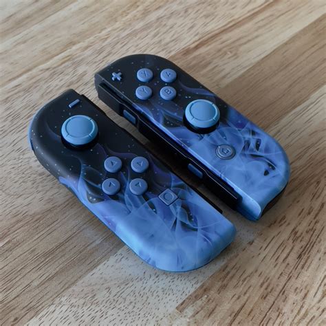 Custom Nintendo Switch Joy-con Controllers Flamin Blue - Etsy Denmark