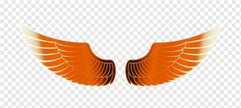 Angel wing, Orange Wings free, free Logo Design Template, computer ...