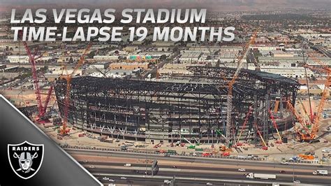 Las Vegas Stadium Construction Time Lapse [19 months of work] | Raiders ...