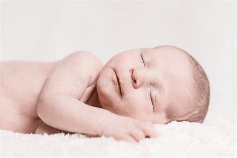 Sleeping newborn baby stock image. Image of innocent - 59033149