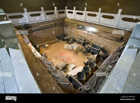 View of the Tomb of Fu Hao, ancient Chinese military general and high ...