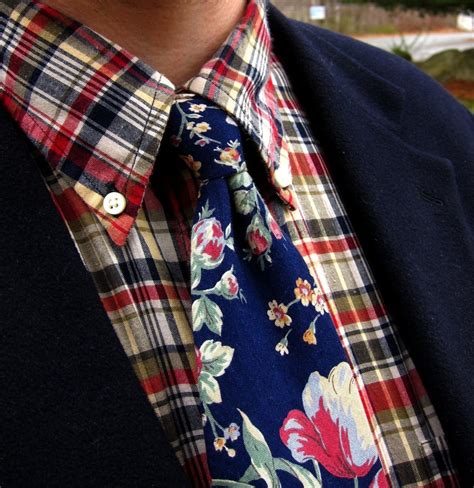 Eight-in-Hand | Wearing today: Madras sport shirt; vintage floral...