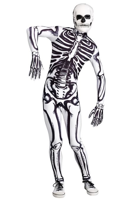 White Skeleton Costume for Men