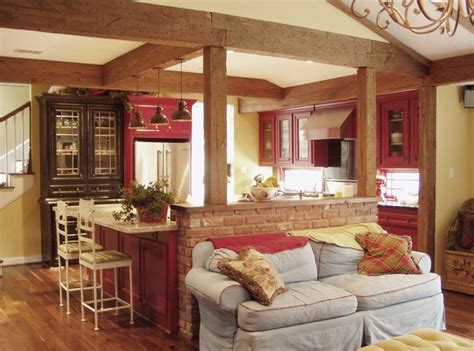 Red Country Kitchen - Farmhouse - Kitchen - Houston - by Gryphon Builders