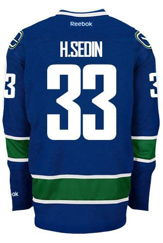 Vancouver Canucks Henrik SEDIN #33 *C* Official Home Reebok Premier ...