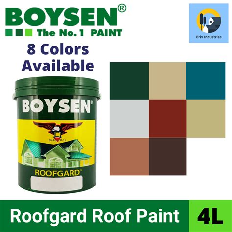 Boysen Roofgard Roof Paint Gallon Liters Roofguard Roof Guard Roof Gard Roofing Paint ...