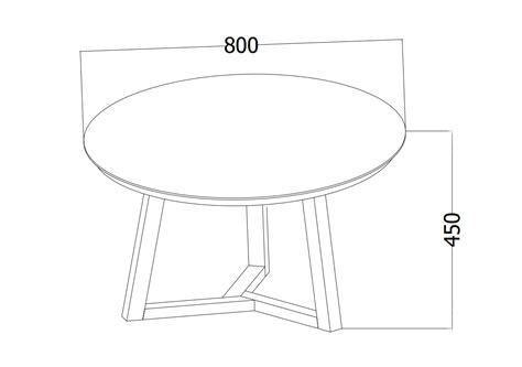 Cannes Round Hardwood Coffee Table | Black