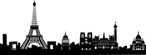 Paris Skyline Silhouette | Skyline silhouette, Paris, Paris skyline