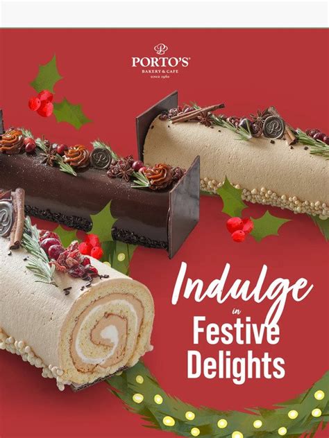 Porto's Bakery: Holiday Themed Cakes & Yule Logs Await at Porto’s ...