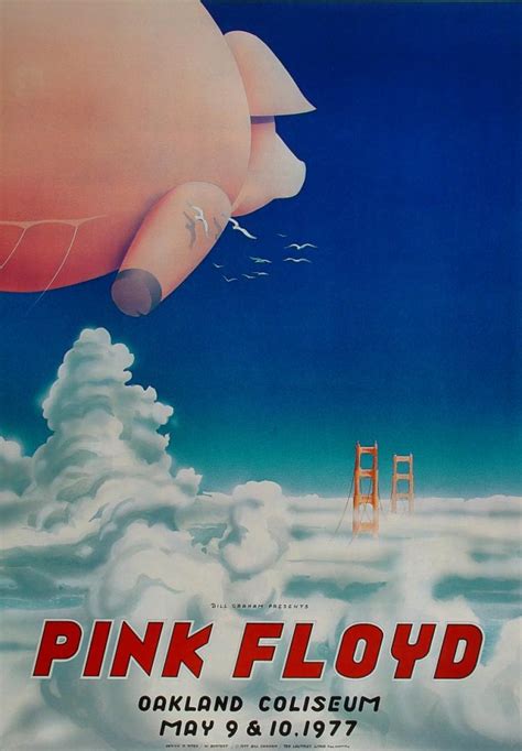 Pink Floyd Vintage Concert Poster from Oakland Coliseum Arena, May 9 ...