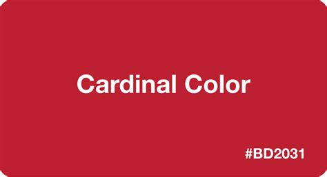 Cardinal Red Color