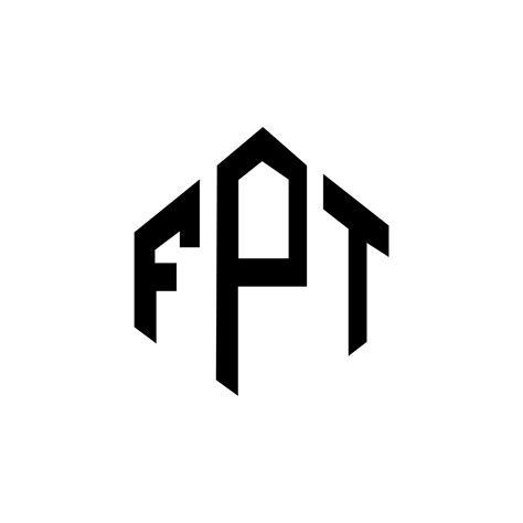 FPT letter logo design with polygon shape. FPT polygon and cube shape ...