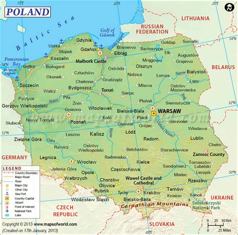 Poland Map | Map of Poland | Collection of Poland Maps | Poland map, Poland travel, Poland