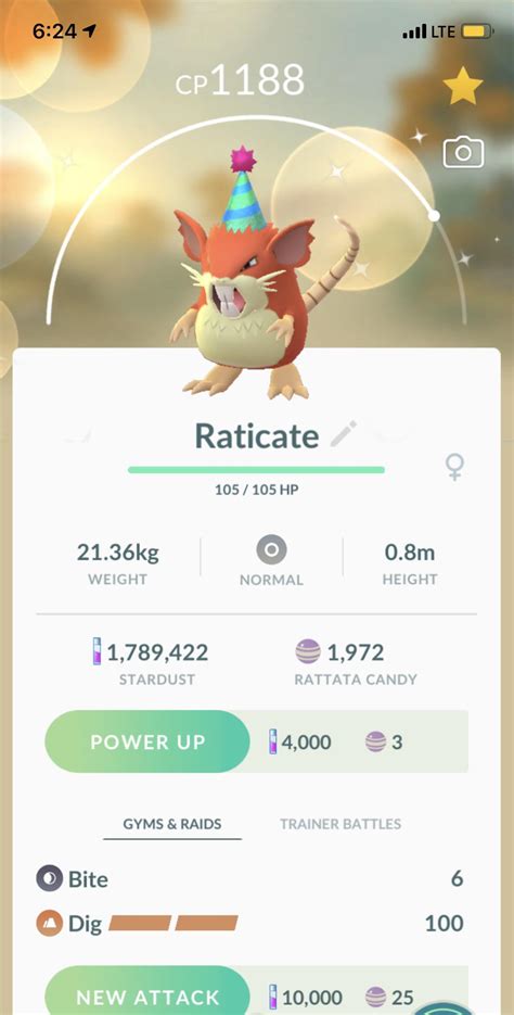 Shiny raticate with hat :) : r/TheSilphRoad