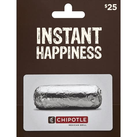 Chipotle Gift Card, $25 | Gift Cards | FairPlay Foods