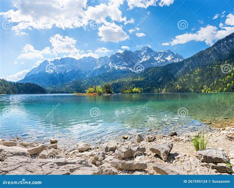 Eibsee,View Of Lake, Water Waves Texture Royalty-Free Stock Photo ...